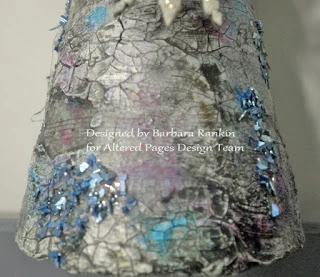 glitter on paper mache clay